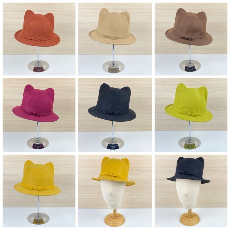 หมวกมารูโกะ หมวกเนื้อWool100%