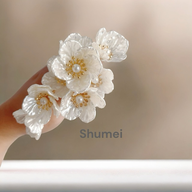 ปิ่นปักผมดอกไม้เล็กเจ้าสาว/ออกงาน