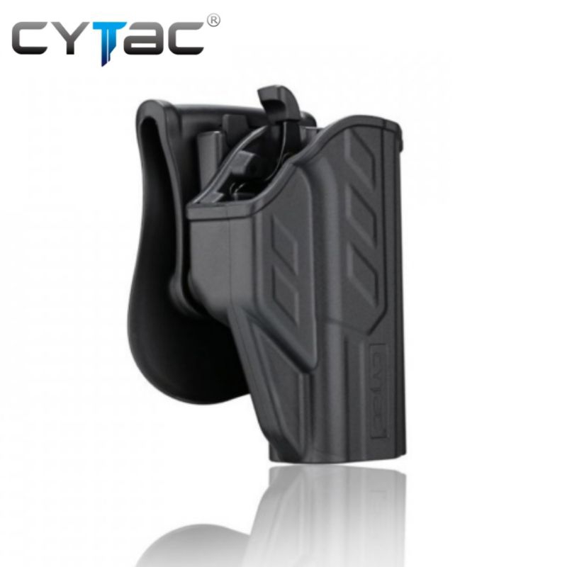 ซองพกนอกพอลิเมอร์ สำหรับ CZ P10C ปลดล็อคนิ้วโป้ง Cytac T-Thumbsmart Holster
