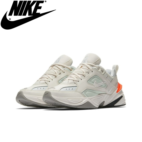 【ของแท้ 100%】Nike M2K Tekno Phantom Sports shoes white orange