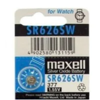 (1ก้อน)Maxell ถ่านกระดุม SR626SW, 377 1.55V จำนวน 1 ก้อน ของใหม่ ของแท้