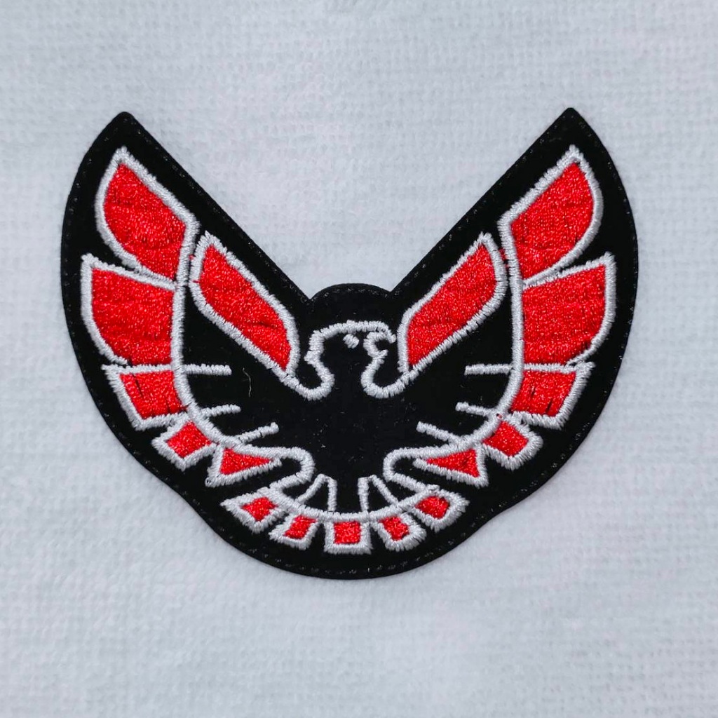 อาร์ม ตัวรีด ตัวรีดติดเสื้อ อาร์มติดเสื้อ ยี่ห้อรถ ลาย firebird Pontiac Patch รถปอนเตี๊ยกไฟร์เบิร์ด 