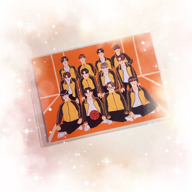 💎 TREASURE postcard fanart : sticker name เทรเช่อ