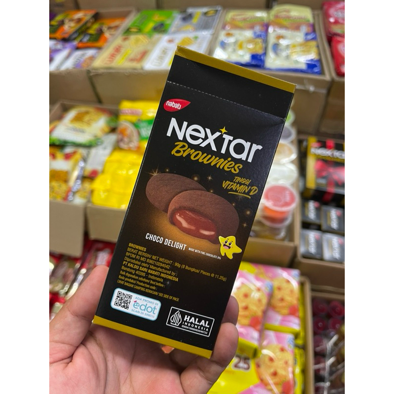 📌คุกกี้บราวนี่📌 (Nextar) คุกกี้สอดไส้ บราวนี่สุดอร่อย จากอินโดนีเซีย รสช็อกโกแลต