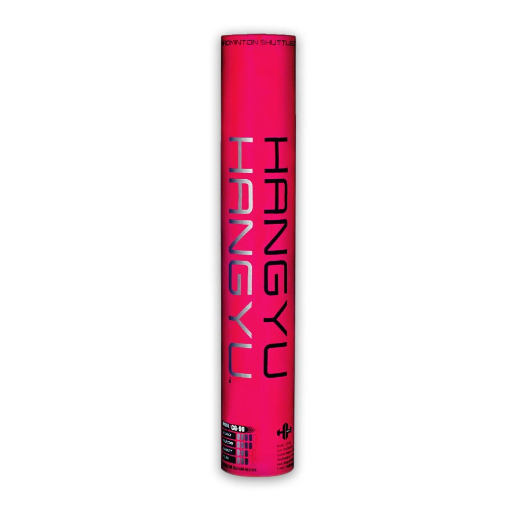 ลูกแบดมินตัน ลูกขนไก่ HANGYU CG-90 PINK SPEED 75 / 76