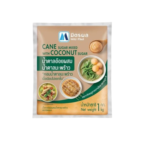 มิตรผล   น้ำตาลอ้อยผสมน้ำตาลมะพร้าว 1 kg. หยกออนไลน์