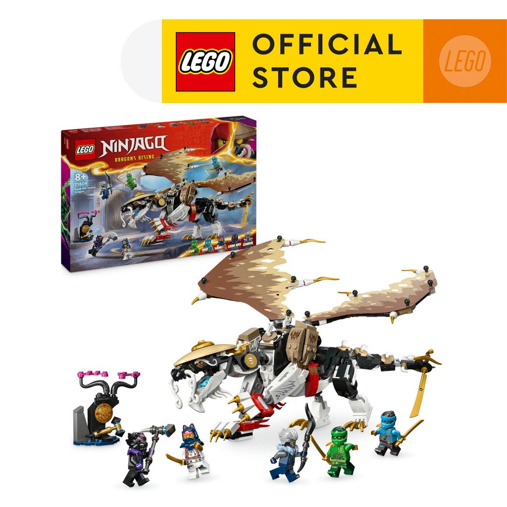LEGO NINJAGO 71809 Egalt the Master Dragon Hero Toy (532 Pieces)
