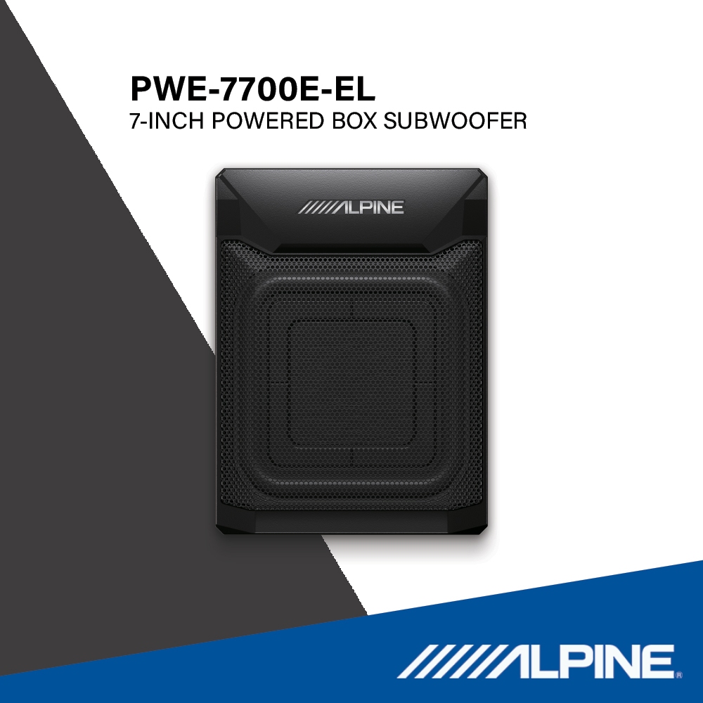 Alpine ซับวูฟเฟอร์บ็อค PWE-7700E-EL (SU00403A01) รุ่น EL-series ขนาด 7นิ้ว เสียงเบสหนักแน่นชัดเจน