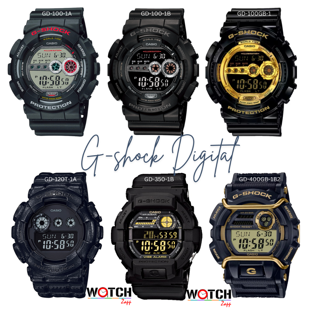 Casio G-Shock นาฬิกาข้อมือ รุ่น GD-100 GD-100GB GD-400-1DR GD-400GB GD-350GB