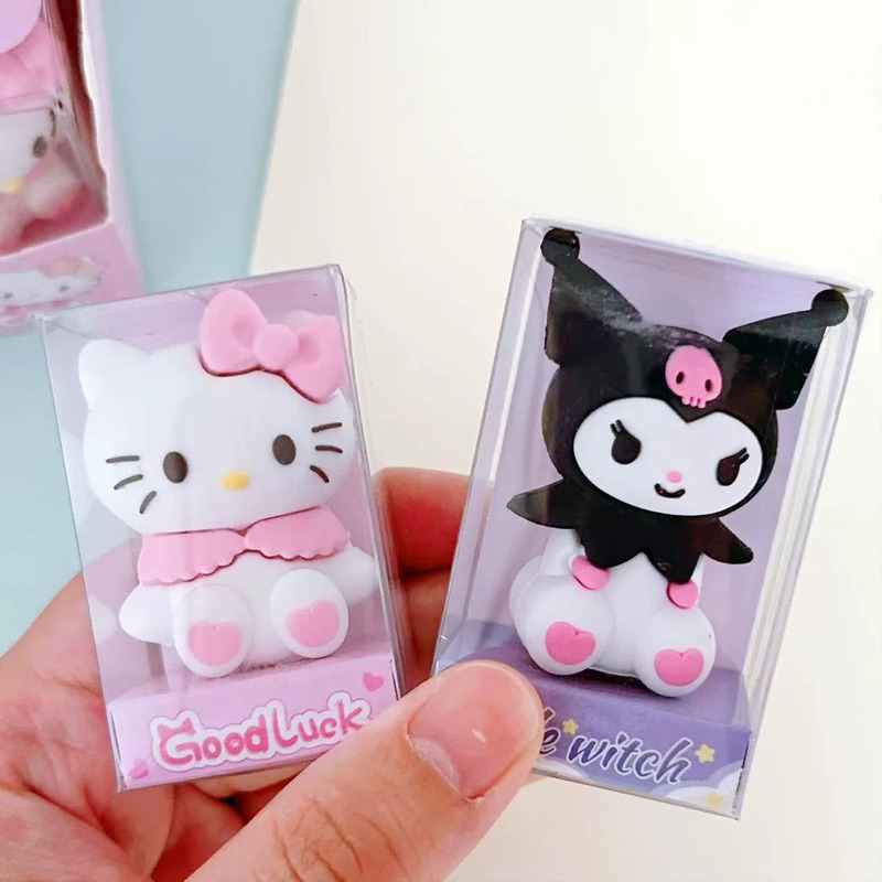 ☑️พร้อมส่ง กบเหลาดินสอ แบบพกพาลายคิตตี้ คุโร่มิ ยูนิคอร์นมี น่ารักเหมาะสำหรับพกไปโรงเรียน