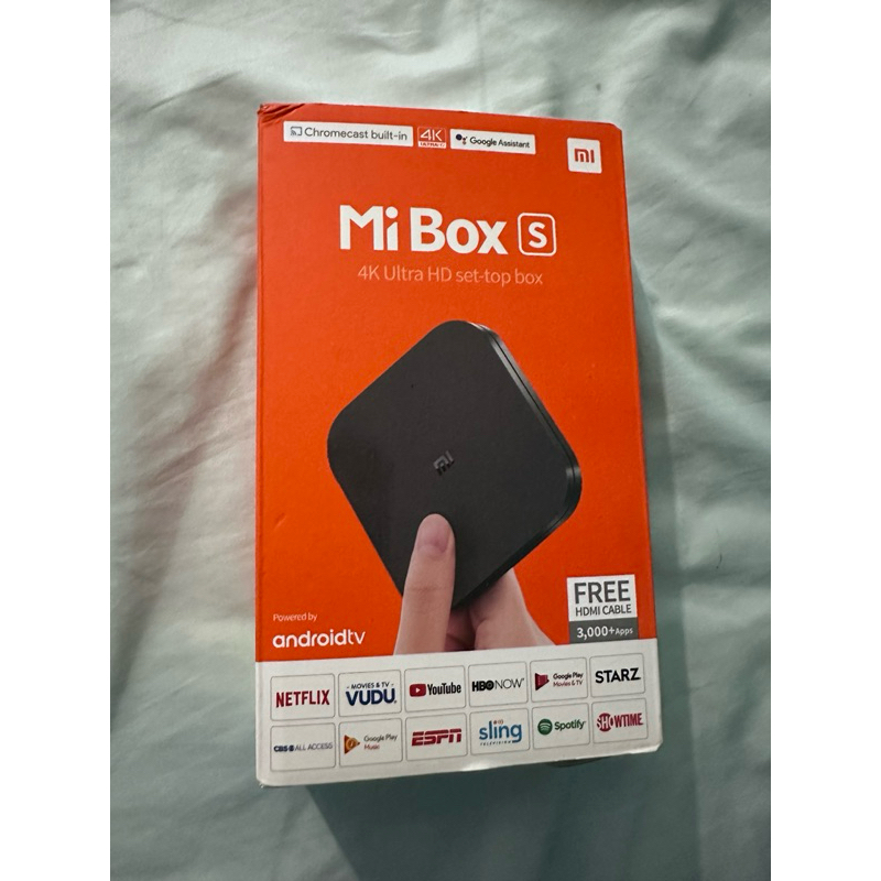 (พร้อมส่ง)Mi Box S 4K อุปกรณ์ครบกล่อง ใช้งานน้อย