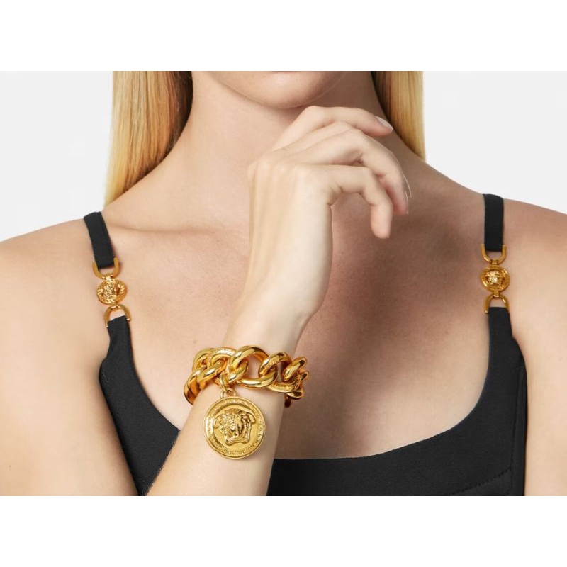 Versace Medusa Chain Bracelet, Female, GoldTHB .Versace