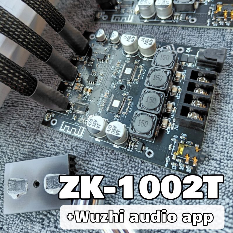 (ย้ายวอลลุ่ม)ZK-1002T ของแท้ บลูทูธ 5.0  TPA3116D2 กำลังขับ200วัตต์