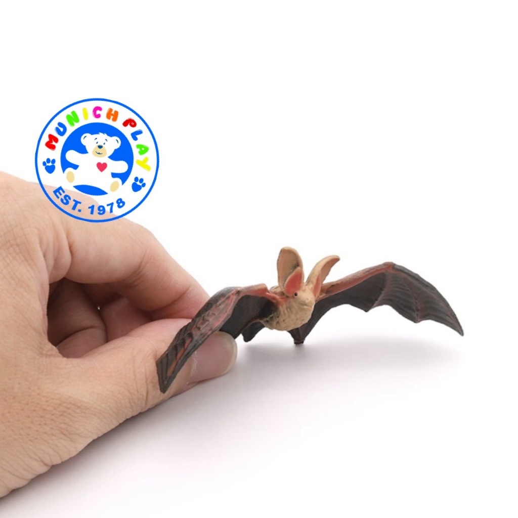 Munich Play โมเดลสัตว์ Bat ค้างคาว ดำ ขนาด 11.00 CM (จากหาดใหญ่)