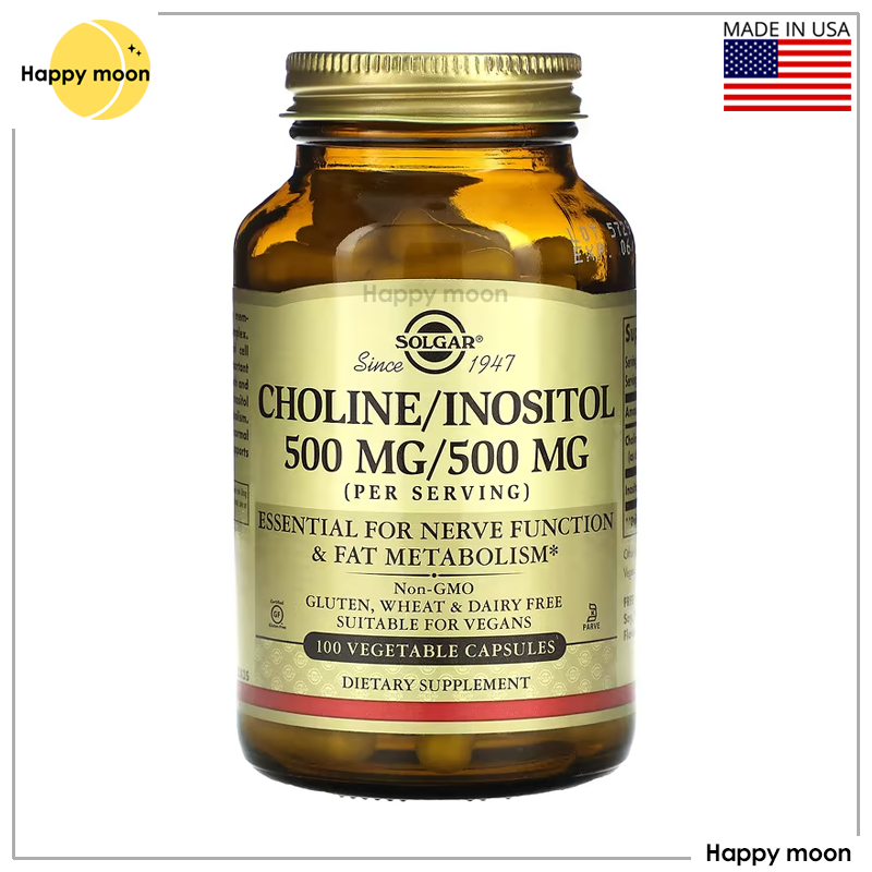 Solgar,Choline/Inositol, 100 Vegetable Capsules
