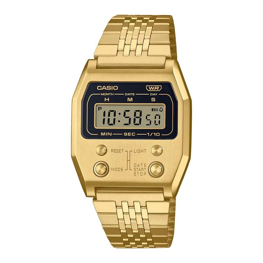 Casio Standard นาฬิกาข้อมือผู้หญิง สายสแตนเลส รุ่น A1100G-5 / สีทอง