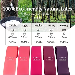 ELASTIC BAND FITNESS ยางออกกำลังกาย ยางยืดออกกำลัง มีการรับประกันจากผู้ขาย 5 Pcs/Set ยางยืดฟุตบอล ยางยืดออกกำลังกายขา
