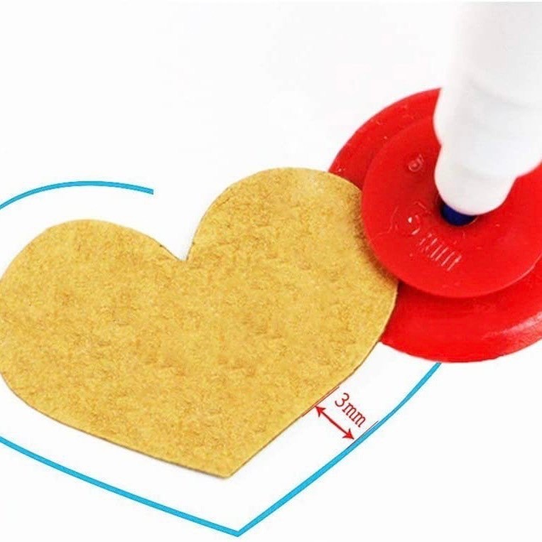 🧸วงกลมเผื่อระยะเย็บ 4 ขนาด ใช้วาดเผื่อระยะ 1 ชุดมี 4 ขนาด ❗❗