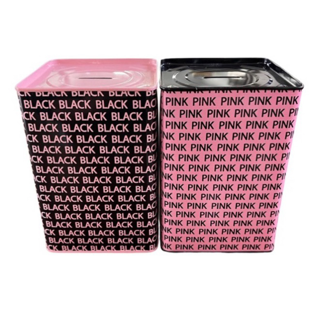 กระปุกออมสิน กระปุกยอดเหรียญ ปี๊บออมสินลาย BlackPink พร้อมส่ง