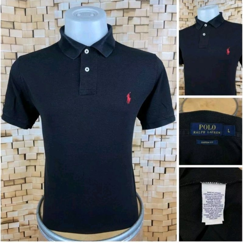 เสื้อ  Polo RalphLauren สีดำสนิท