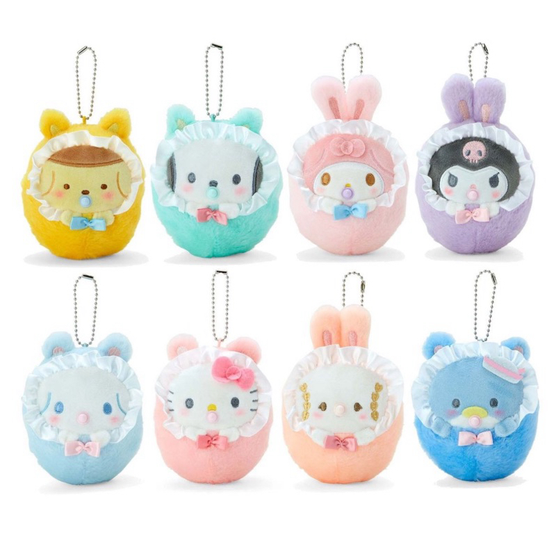 ตุ๊กตาพวงกุญแจ Sanrio Swaddled baby เนื้อโมจิ