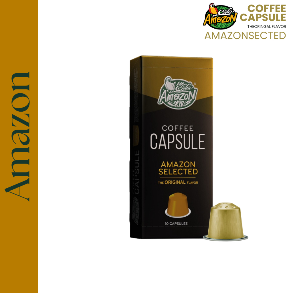กาแฟแคปซูล คาเฟ่ อเมซอน Cafe Amazon Coffee Capsule 1กล่อง มี 10 แคปซูล : (ของแท้)