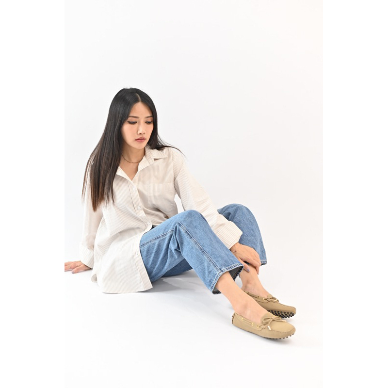 Soulmate Shoes รองเท้าหนังแท้ Mellow Mate in Creamy Brown (Nubuck Skin)