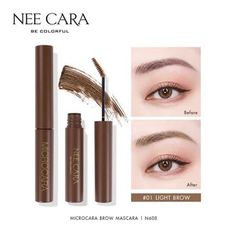 NEE CARA นีคาร่า มาสคาร่า มาสคาร่าปัดคิ้ว หัวแปรงสลิม 6 กรัม N608