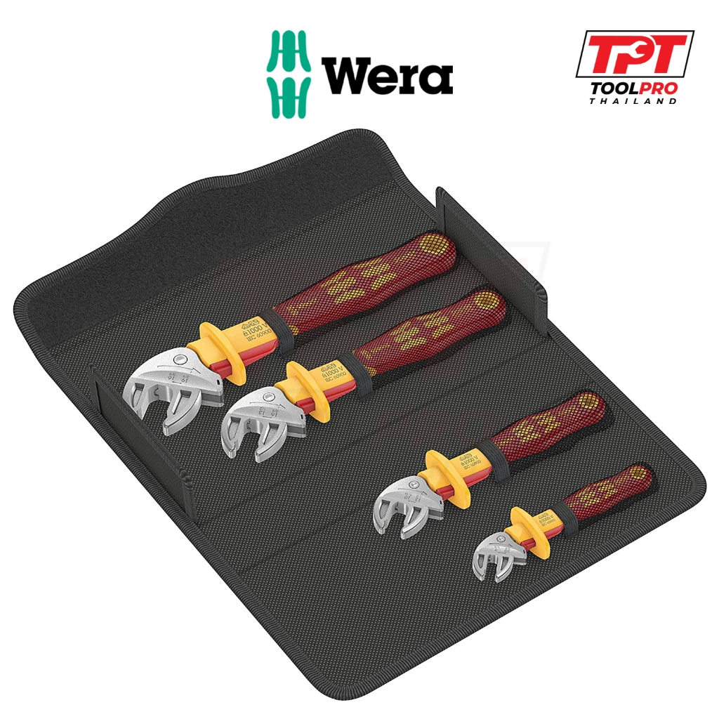 Wera ชุดประแจกันไฟฟ้า Self Setting 6004 Joker VDE 4 Set 1 (05020170001)