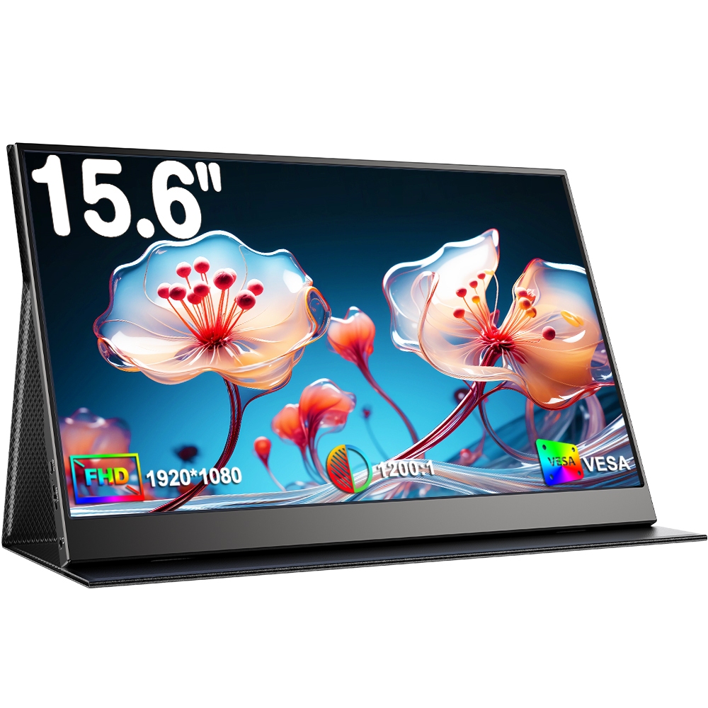 UPERFECT Small computer monitor 15.6 FHD external monitor for laptop  1080P Display  with HDMI Type 