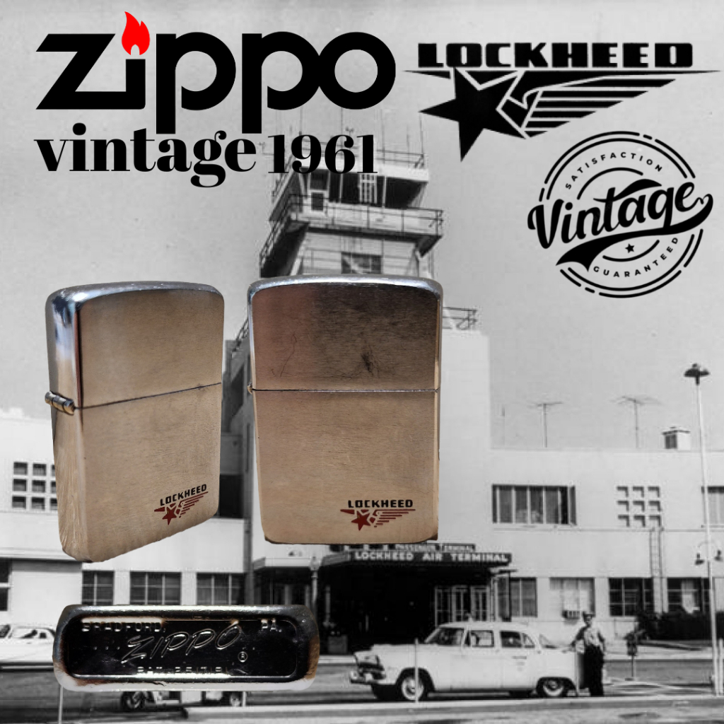 VINTAGE-Zippo Lockheed Corporation, 100% ZIPPO Original from USA, used. Year 1961