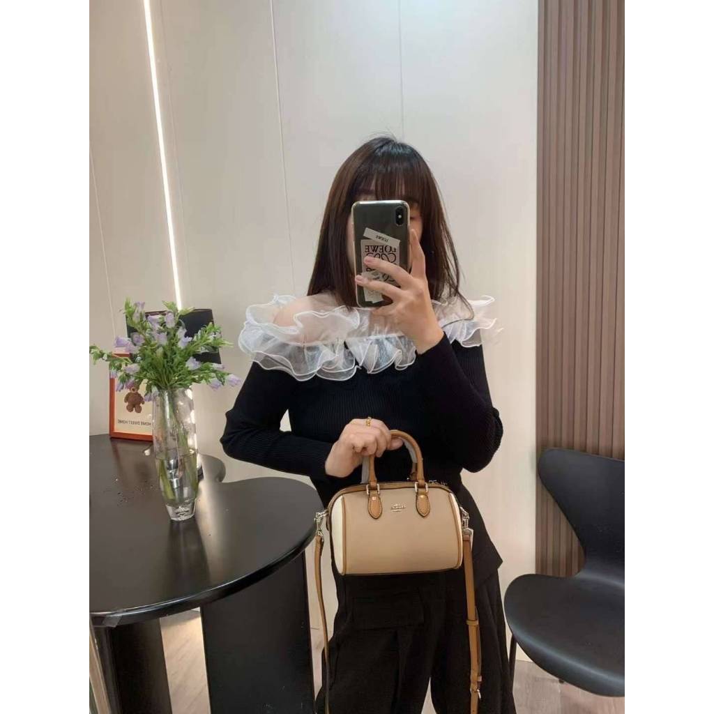 💯Coach MINI ROWAN SATCHEL BAG ((CH159//160//469))