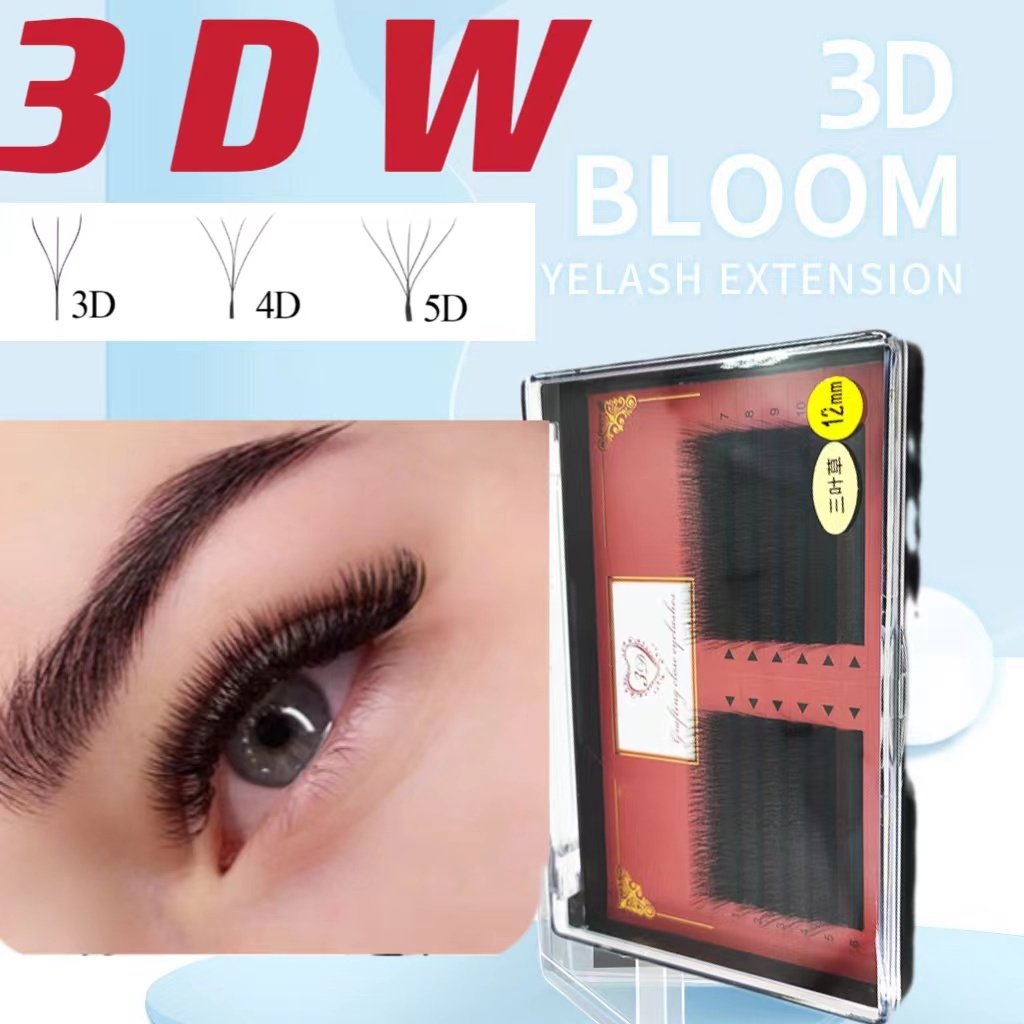 FiveStarขนตาปลอม 3D ขนนิ่ม ดูหนาแน่น อัตโนมัติ รูปตัว W W Shape ขนตาปลอม ขนมิงค์ 3D นุ่ม เป็น