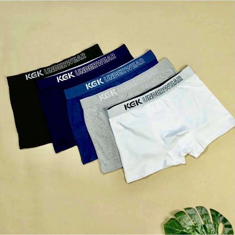 กางเกงในKGK Underwear 1ตัว กางเกงในชายขาสั้น ทรงบ็อกเซอร์ ผ้ายืดหยุ่น เนื้อผ้านิ่มใส่สบายไม่อึดอัด ผ้าระบายอากาศได้ดี ราคา ถูกที่สุด ดีลบีเคเค แกลเลอรีภาพที่ 4