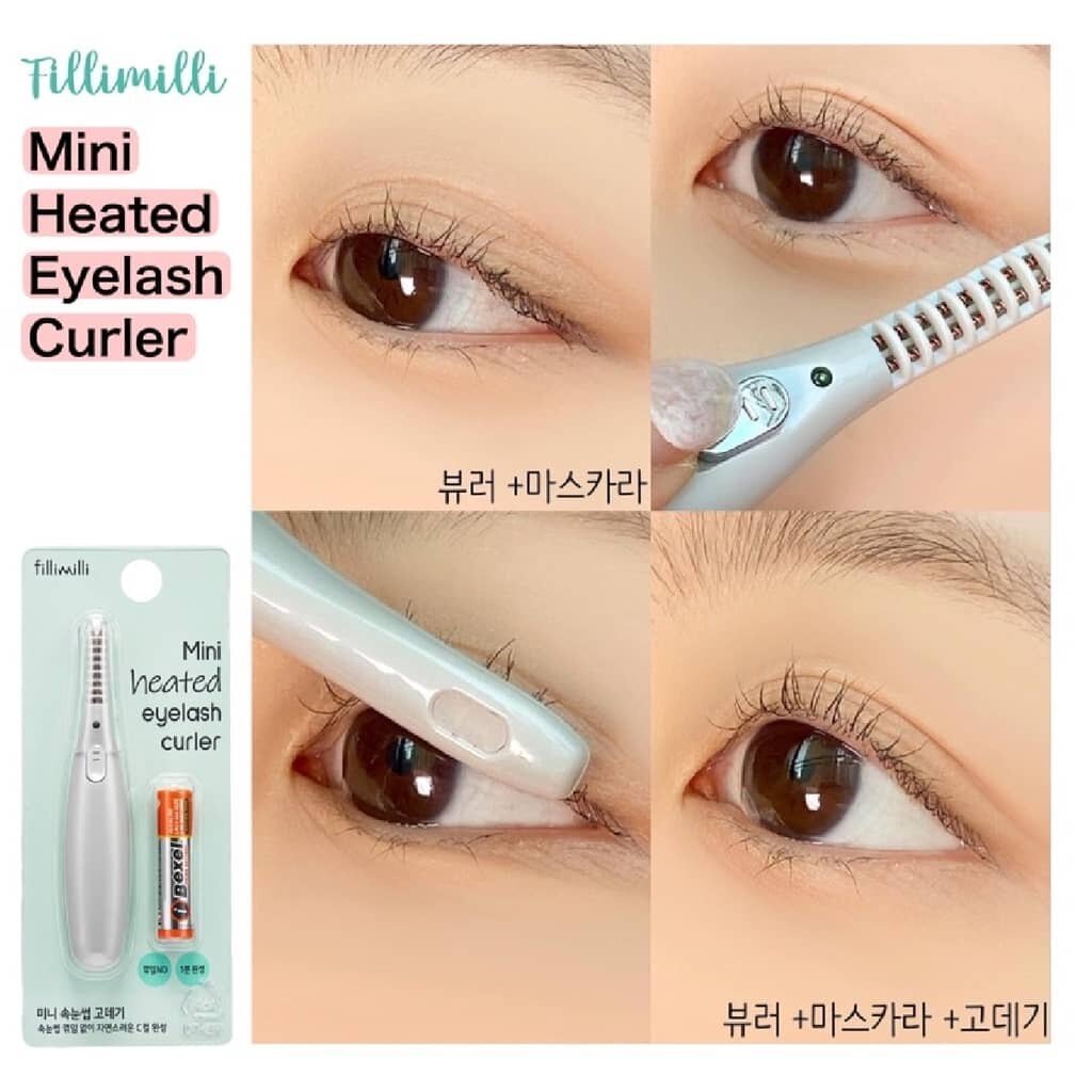 Fillimilli Mini Heated Eyelash Curler — ที่ดัดขนตาไฟฟ้าขนาดมินิ ขนตาเด้งงอนสวย ราคา ถูกที่สุด ดีลบีเคเค แกลเลอรีภาพที่ 4