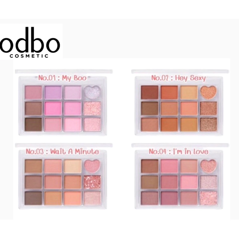 ODBO REAL HEART COLORS EYE PALETTE โอดีบีโอ เรียยล ฮาร์ท คัลเลอร์ส อาย พาเลตต์ ขนาด 8g OD2019