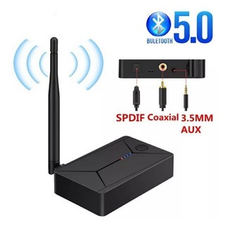 อุปกรณ์ส่งสัญญาณเสียงสเตอริโอไร้สายบลูทูธ Wireless audio transmitter BLS-TX13 optical, AUX, RCA,Coaxial v.5 .0