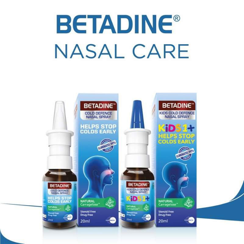 ยาพ่นจมูก Betadine Cold Defense Nasal Spray (ADULT / KIDS) 20ml