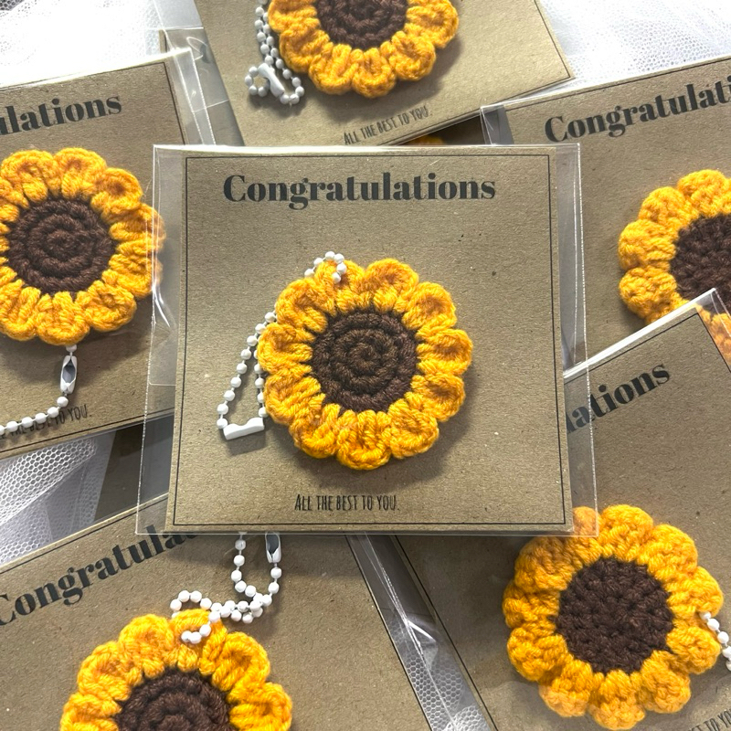 (พร้อมส่ง)📮พวงกุญแจดอกทานตะวัน ของขวัญปัจฉิม congratulations ของขวัญปัจฉิม ของขวัญโอกาศต่างๆ