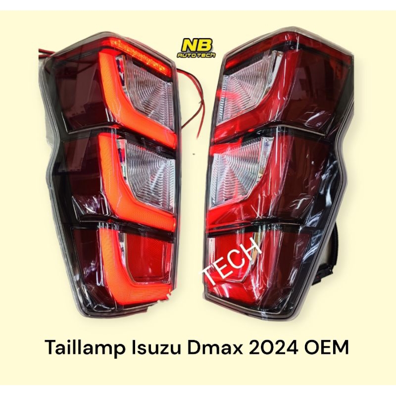 ไฟท้าย Dmax 2023 2024 LED โคมแดง และ โคมสโมค Taillamp Isuzu Dmax 2023 2024