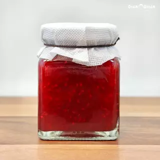 แยมราสเบอรี่แชมเปญ (Raspberry & Champagne Jam) แยมผลไม้ สูตรเพื่อสุขภาพ ไม่เติมน้ำตาล Ooga Booga Farm