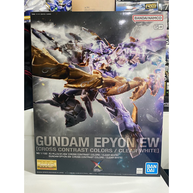 (พร้อมส่ง) mg1/100 gundam epyon ew (cross contrast color/clear white)p-bandai limited