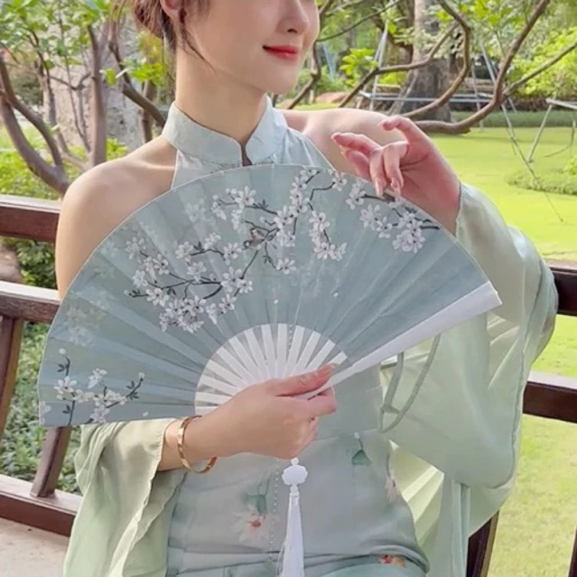 มาใหม่ พัดจีน พัดแฟนซี พัดสวยงาม พัดยาว10 นิ้ว