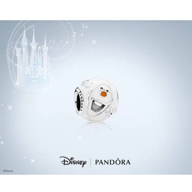 ⭐️(พร้อมส่ง)⭐️ชาร์มโอลาฟ PANDORA Disney Frozen Olaf Charm ของเเท้100%