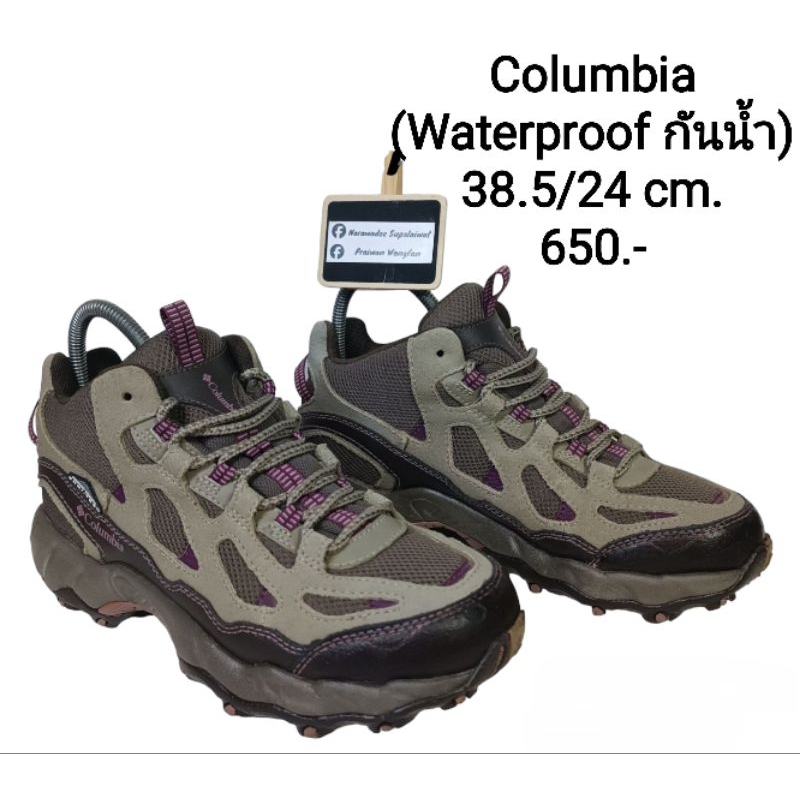 รองเท้ามือสอง Columbia 38.5/24 cm. (Waterproof กันน้ำ)