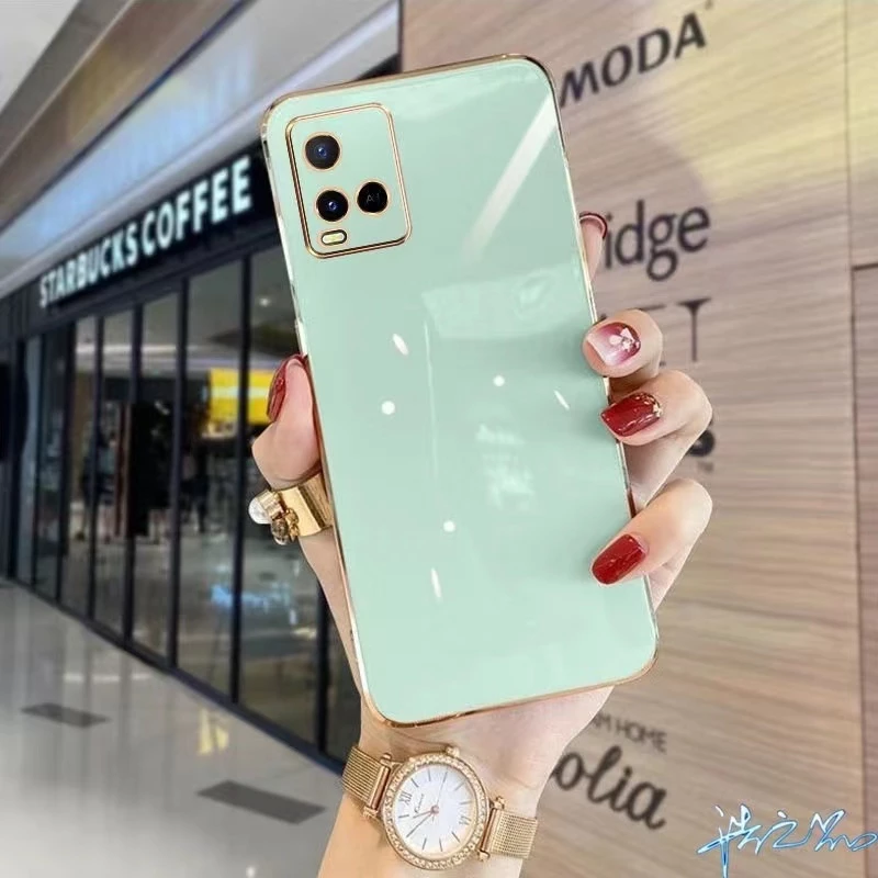 เคสสีพื้น สำหรับ Vivo Y21 Y21T T1X Y33 Y33S Y20 Y20S Y20I Y12A Y12S Y3S Y11 Y12 Y15 Y17 Y15S Y01 Y01A V60 V50ขอบเงา
