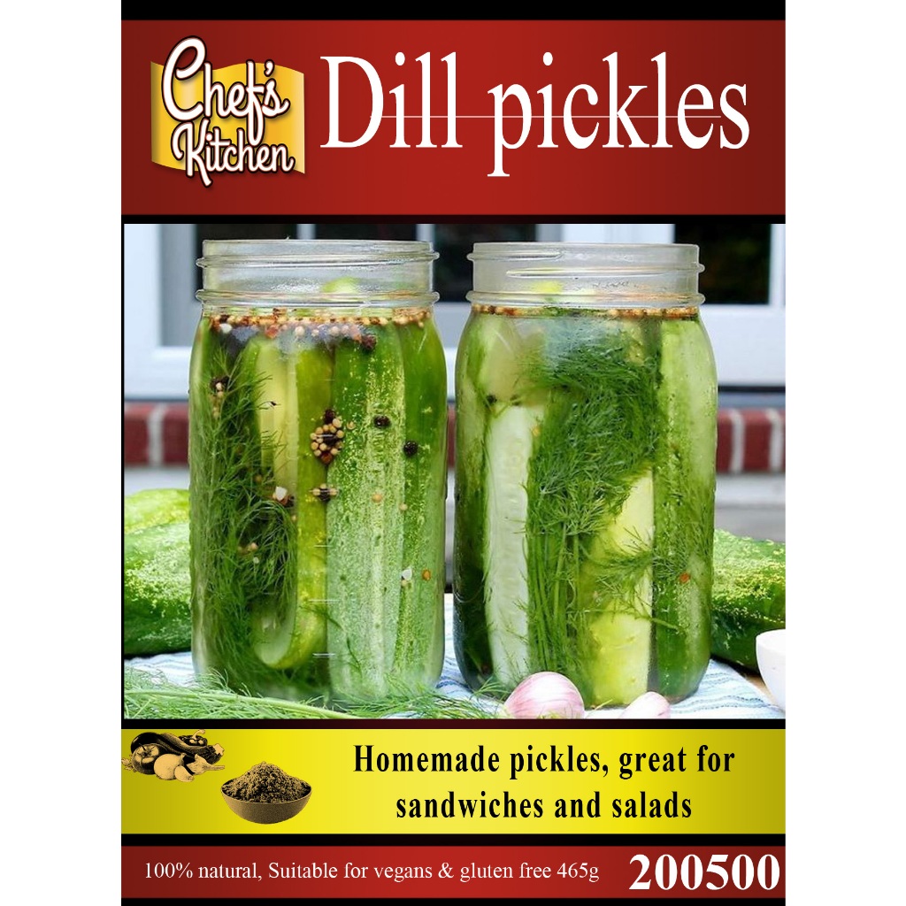 CHEF'S KITCHEN Homemade Dill Pickles XL Jar 680g
