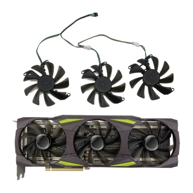 (PART) อะไหล่พัดลมการ์ดจอ สำหรับ Manli GeForce RTX 3070ti 3080 3080ti 3090 มือสอง