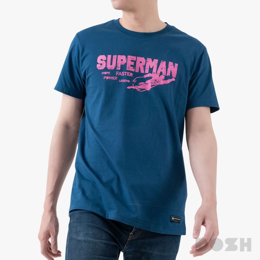 DOSH MEN"S T-SHIRTS SUPERMAN เสื้อยืดคอกลมผู้ชาย S-2XL DSMT5211-NV