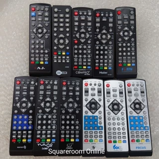 ✅พร้อมส่ง รีโมทกล่องดิจิตอล DVB-T2 AJ / Createch Compro Haier Forth / Nano / Family / MCOT / Focus / OneBoxHome / Sonore